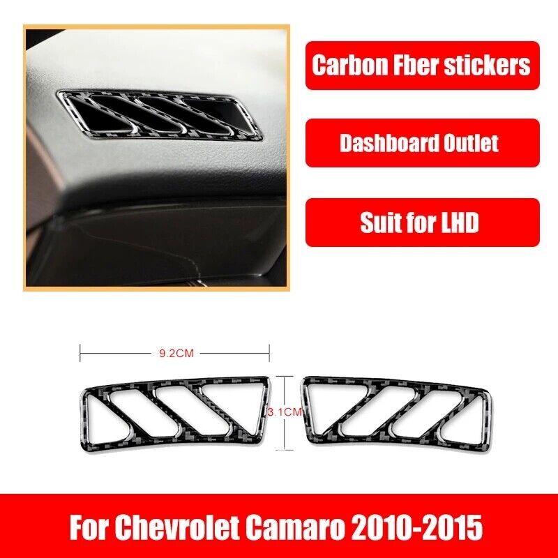 21Pcs For Chevrolet Camaro 2010-2015 Carbon Fiber Full Interior Kit Set Cover