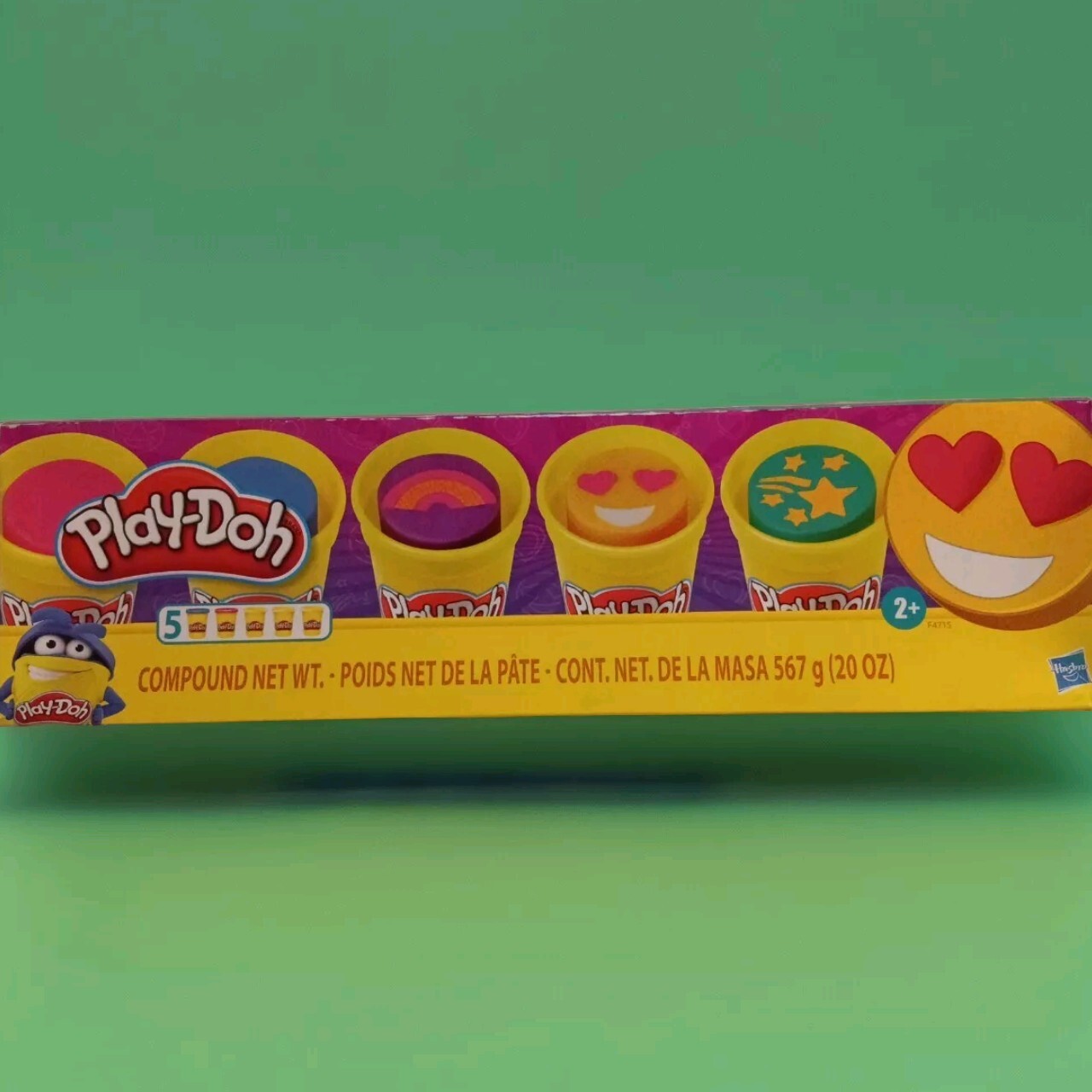 Play-Doh Color Me Happy 5 Play Doh Colors Rainbow Smiley Fave Stars NEW A48