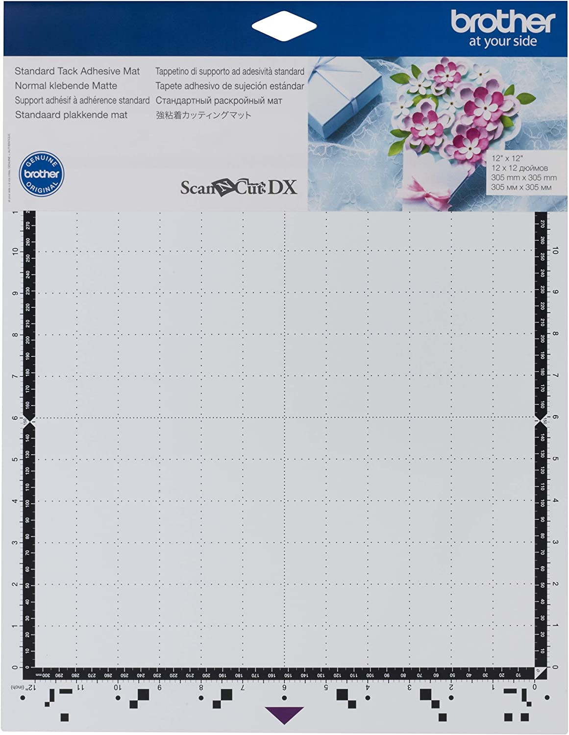 Scanncut DX Mat CADXMATSTD12, 12" X 12" Standard Tack Adhesive for Cardstock, Vi