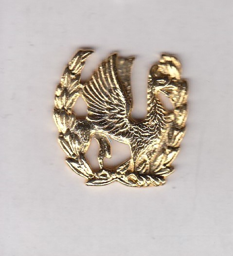 Headquarters Company US Army Command crest DUI badge ~1" clutchback c/b M-22