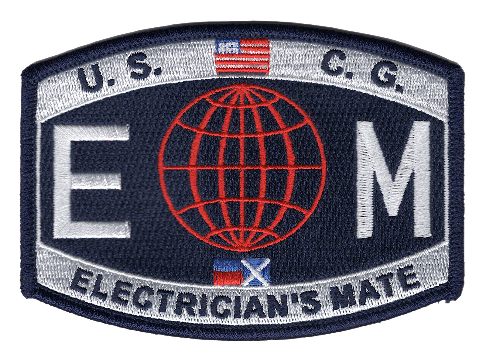 4.5" COAST GUARD ELECTRICIAN'S MATE EMBROIDERED PATCH