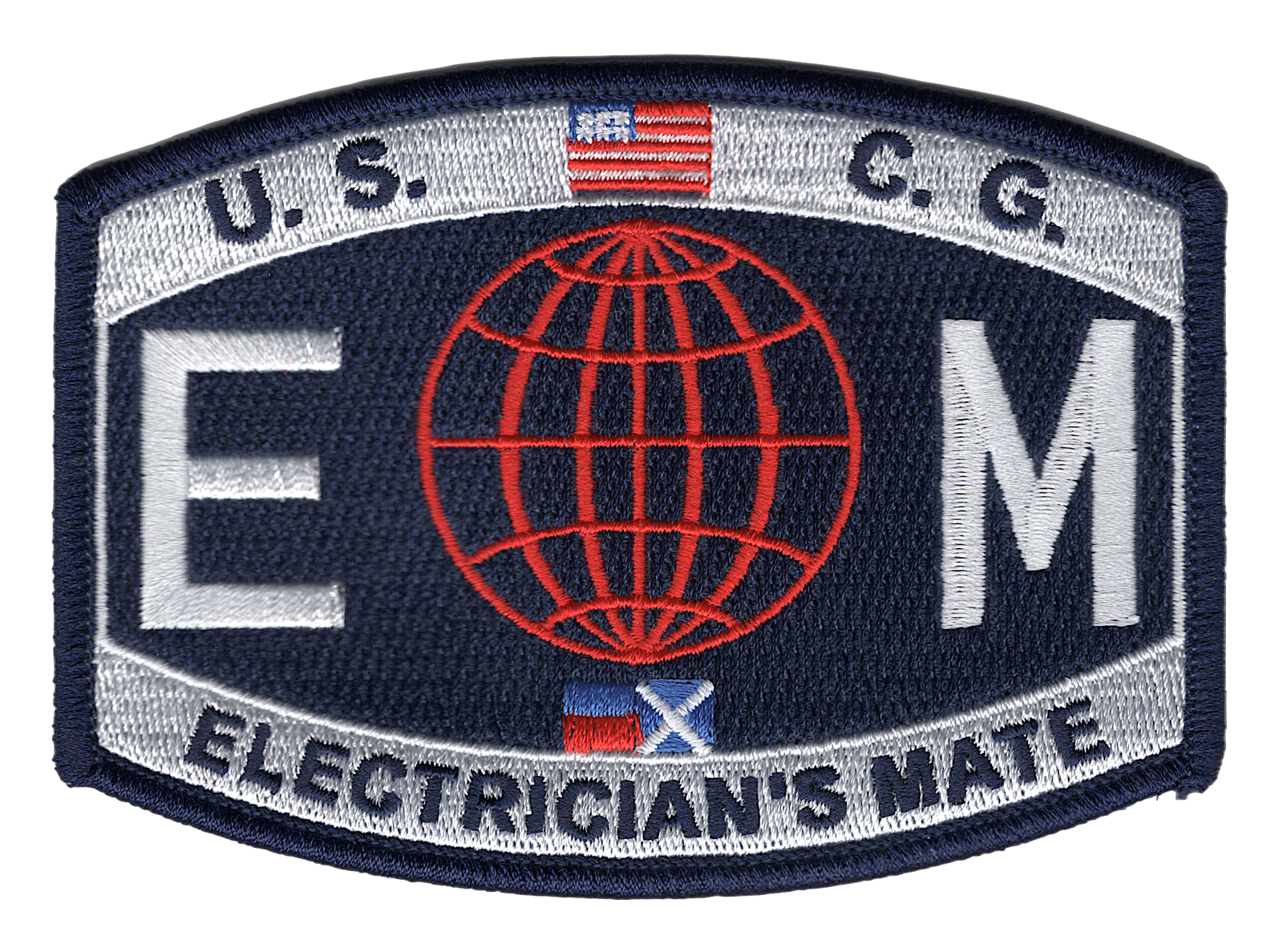 4.5" COAST GUARD ELECTRICIAN'S MATE EMBROIDERED PATCH