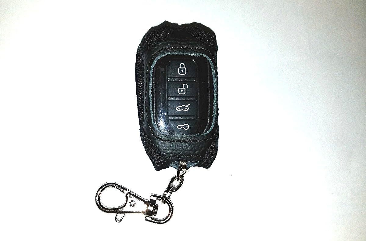 Alarm-Mate Black Leather Case / Cover for Compustar 1WG15R-FM & 1WG15R-AM Remote