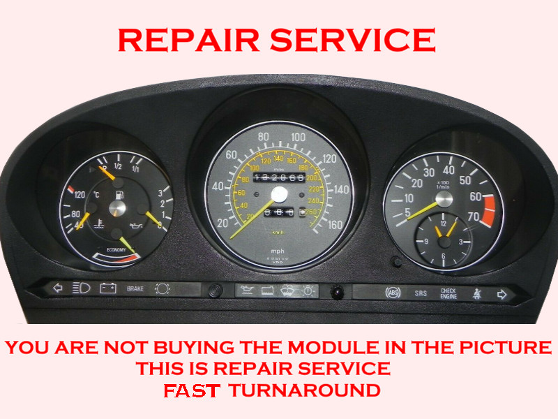 Repair Service for Mercedes Benz 380SL 560SL R107 1981-1989 Instrument Cluster