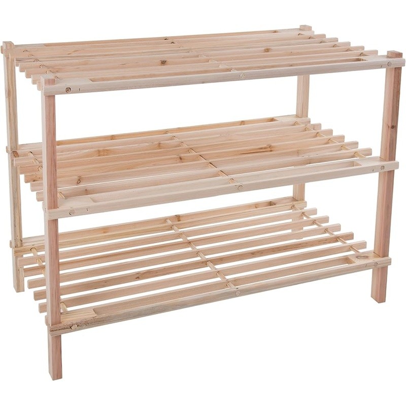 3 Tier Shoe Rack Organizer Durable Space Saving Storage Sneakers Boots New