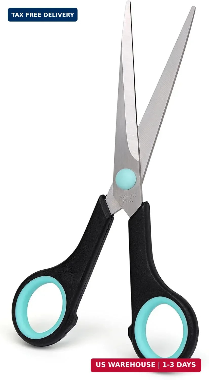 Assorted Size Scissors 4 Pc Set, Heavy Duty Stainless Steel Sharp Blades,Comfort