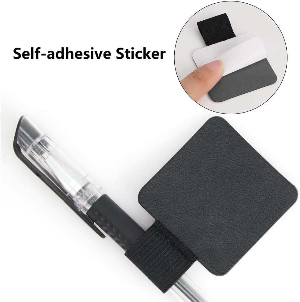 12 Pack Notebook Pen Loop Holder Self-Adhesive Pen Holder Pencil Holders Elastic