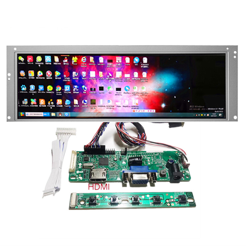 14.9" 1280x390 Ultrawide Auxiliary Monitor Bar LCD Display HD VGA Driver Board