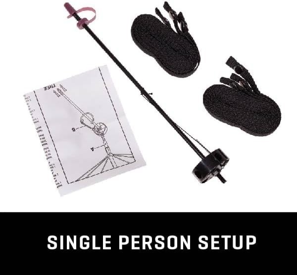 Quick-Setup 57-Inch Tree Stand Umbrella - Durable Camouflage Hunter's Shield