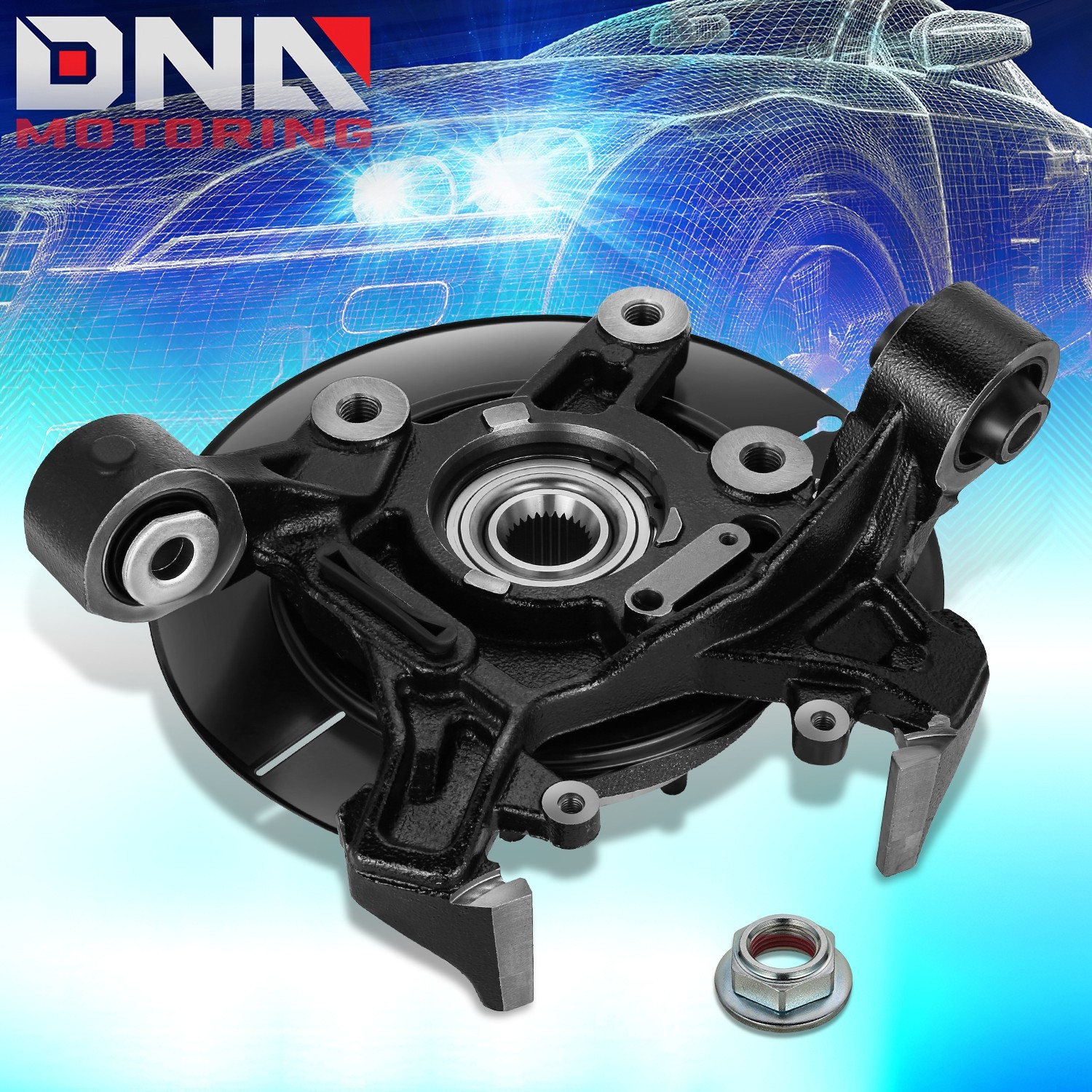 For 2006-2010 Ford Explorer Mountaineer Rear Left Side Loaded Knuckle Assembly