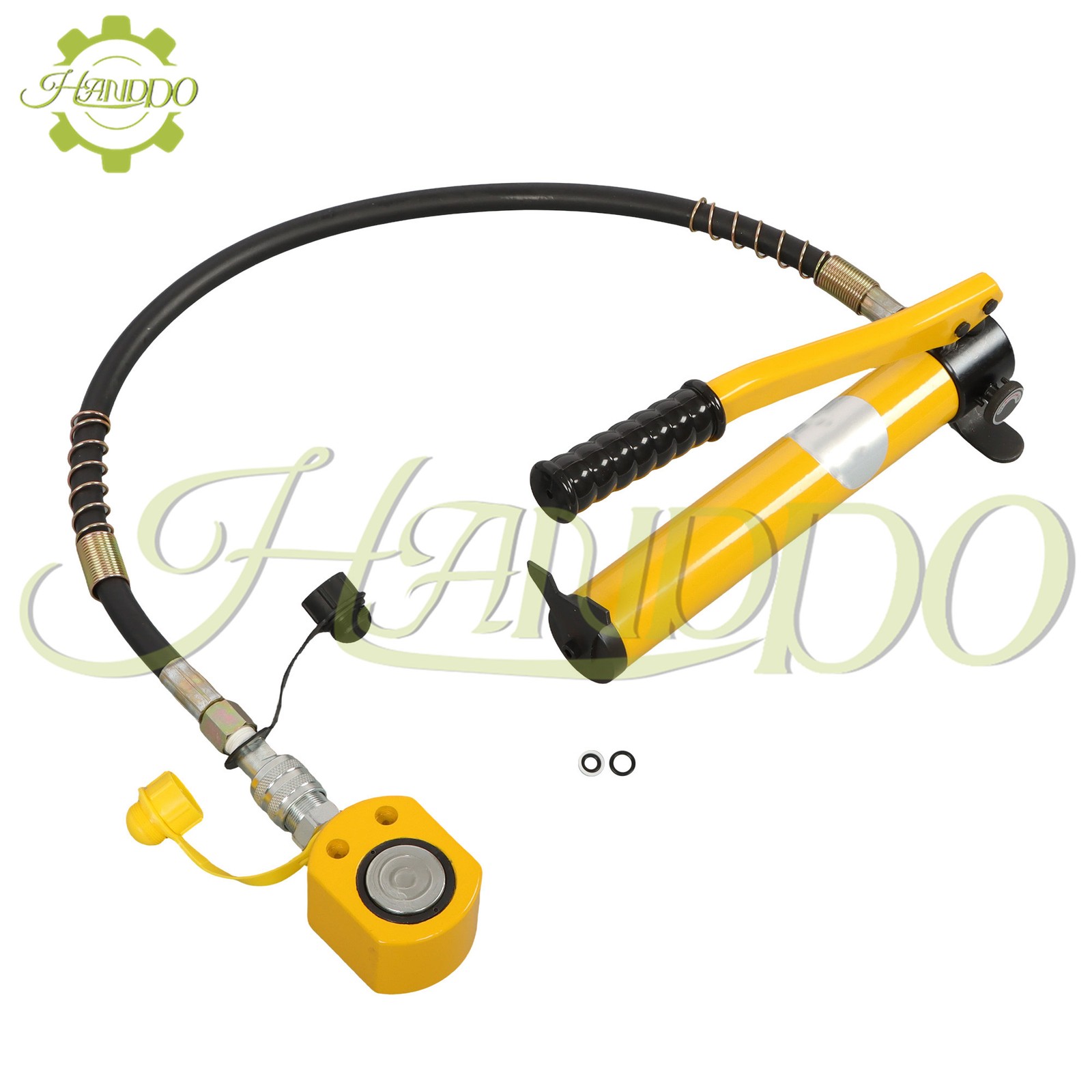 Versatile 20T Low Profile Hydraulic Jack with CP-180 Manual Pump - Dust-Proof