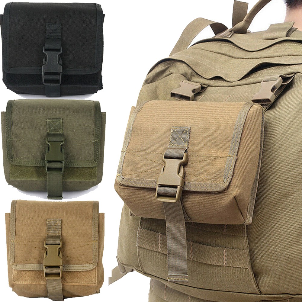 Tactical Molle Admin Pouch Utility EDC Tool Pouch Bag Horizontal Modular Pouches