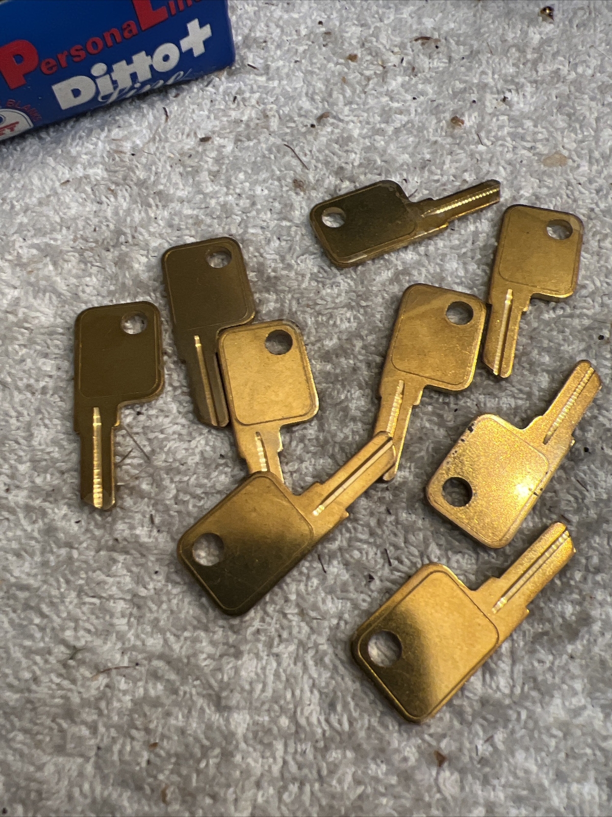 Lot Of 9 Jet HK2 Kaba Haw2 Key Blank Brass Locksmith Office Key Blanks