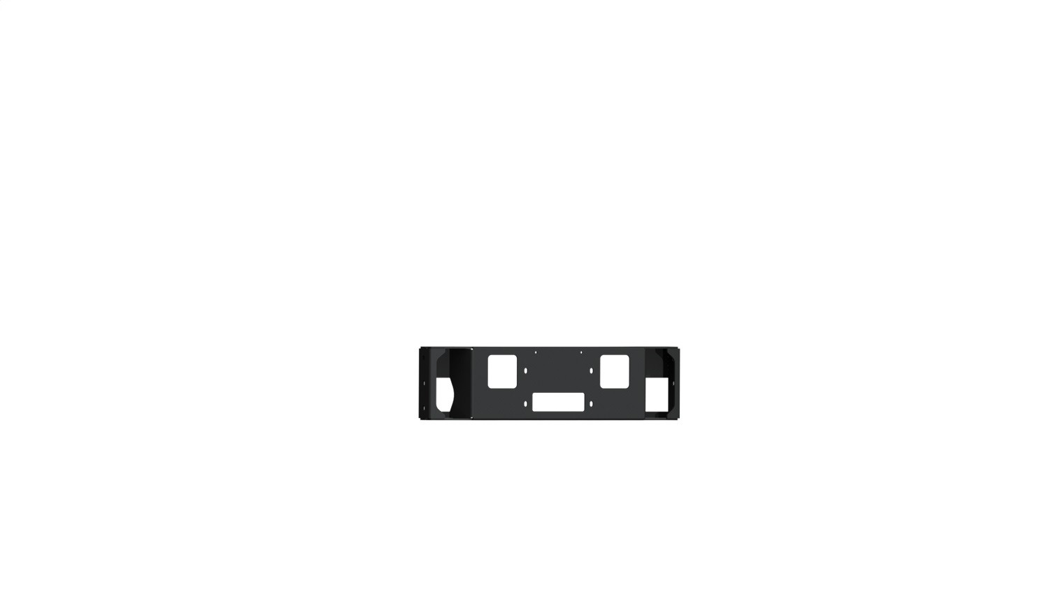Road Armor 6181V-WP Vaquero Front Winch Plates - Satin Black For 2018-2020 F-150