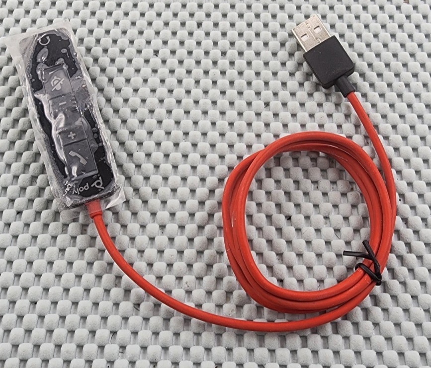 Plantronics Poly C5210 USB Type-A Headset In-Line Adapter