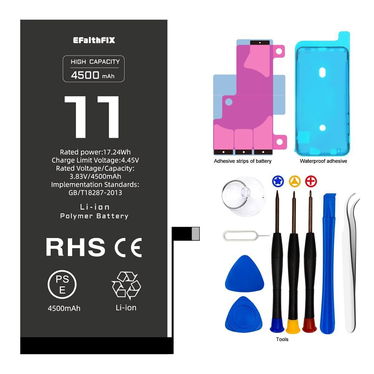 4500mAh High Capacity 0 Cycle OEM Internal Replacement Battery For iPhone 11
