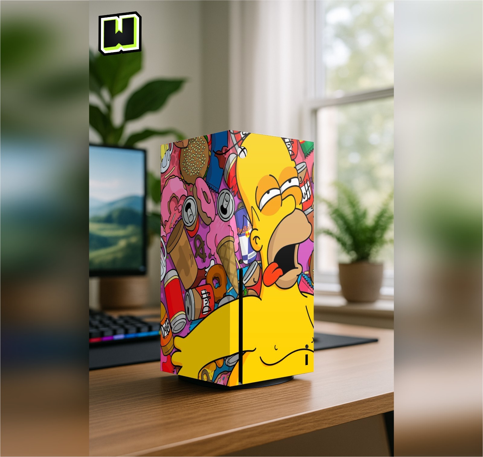 THE SIMPSONS XBOX SERIES X SKIN VINYL DECAL CONSOLE WRAP