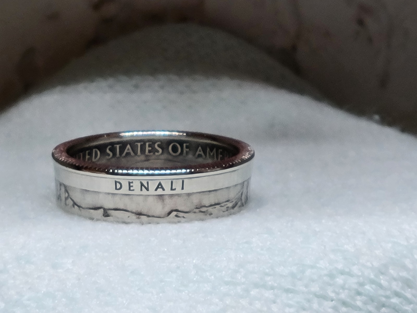 DENALI, AK. - Size 9 State Quarter Coin Ring