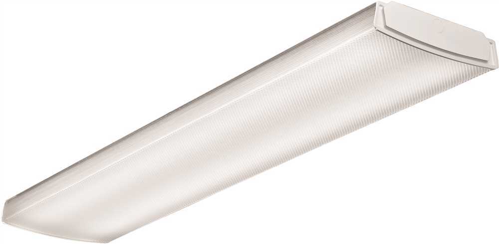 Contractor Select 4 ft. 41-Watt White Integrated LED Low Profile Wraparound Flu