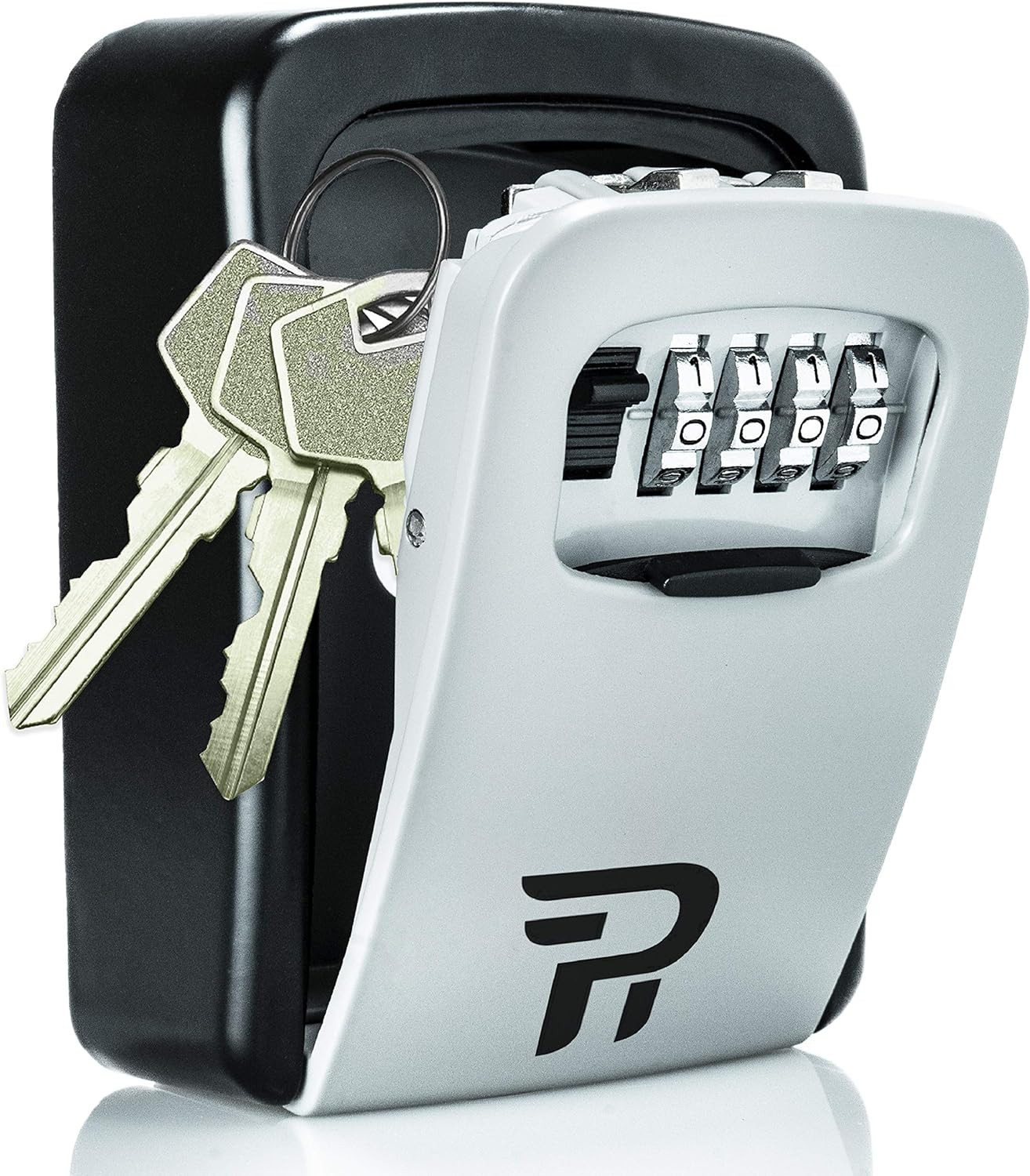 Secure Outdoor Key Lock Box - Wall Mount Combination Key Safe - 2 Pack