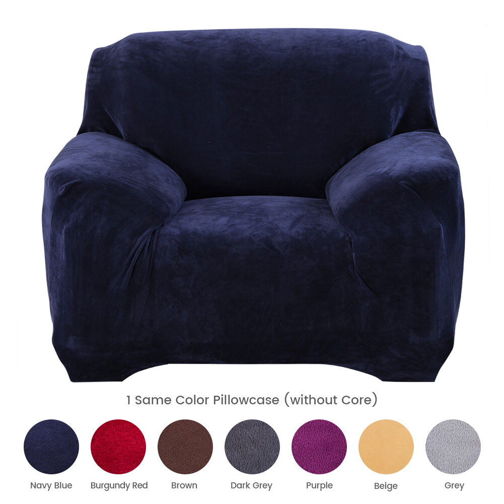 1/2/3/4 Seater Couch Sofa Slipcover Protector Stretch Plush Thick Sofa Covers US