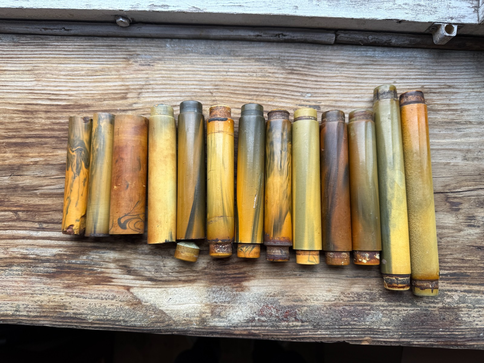 Vintage Bakelite Catalin-Faturan Art Deco Handles 13 pieces