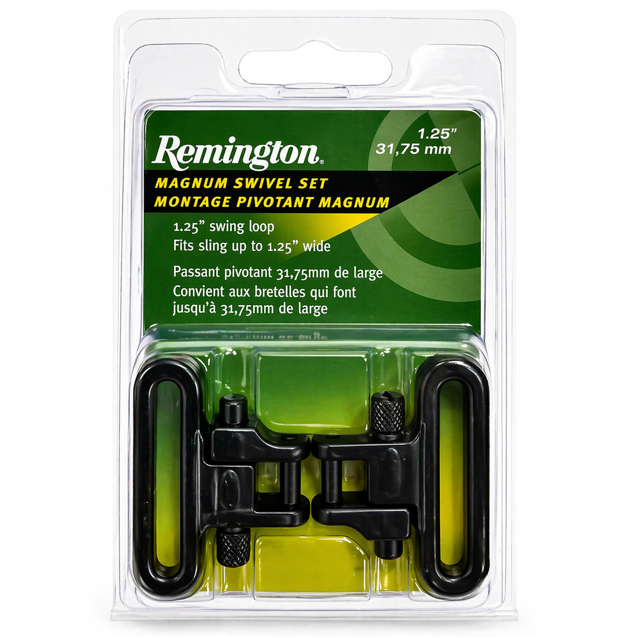 Remington Magnum Swivel Set 1.25" Sling Mount Heavy Duty #18410CAN
