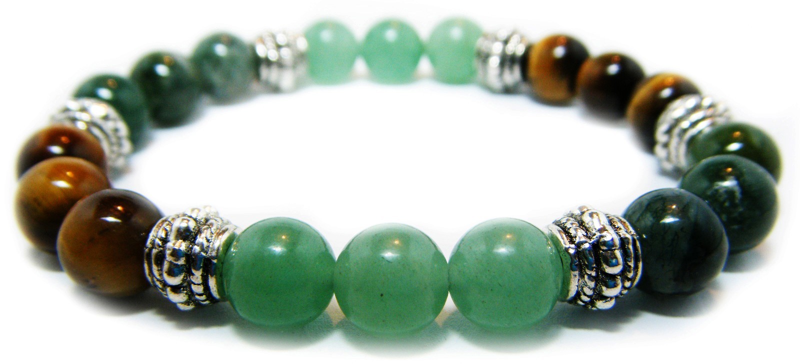 PROSPERITY & ABUNDANCE 8mm Crystal Intention Bracelet w/Card - Money, Wealth