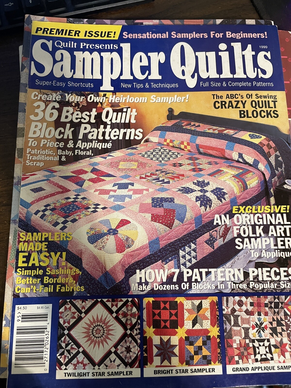 Sampler Quilts   Quilt Magazine from 1999 Full Issue By Quilt Presents