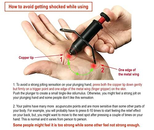 Trigger Point Stimulator Tool Electric Current Sensation W/No Needles No Battery