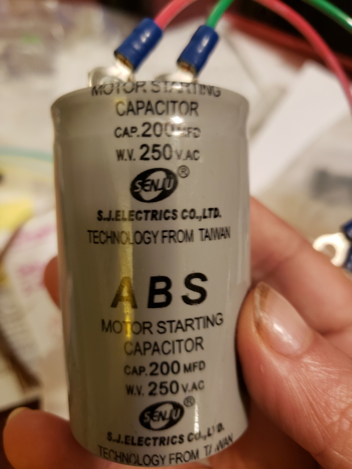 Elvaria frozen yogurt machine start capacitor