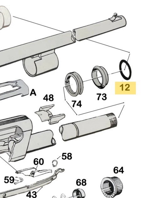 Remington 1100 Barrel Seal O-Ring F15899 replacements, Viton, 3pk, Read Desc!!!