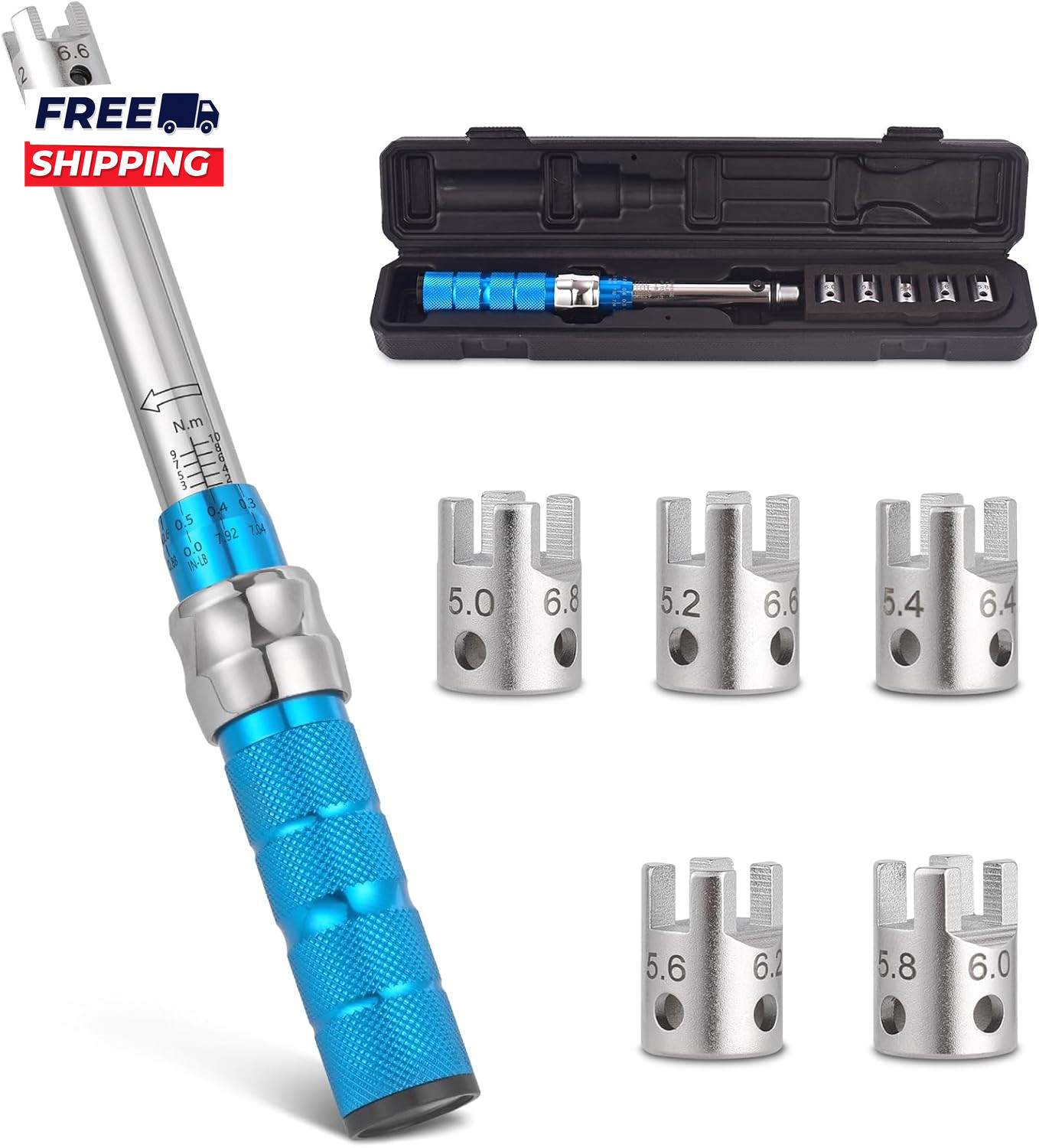 Spoke Torque Wrench  2-10NM Torque Wrench Set for Motorcycle and Dirt Bike Spoke