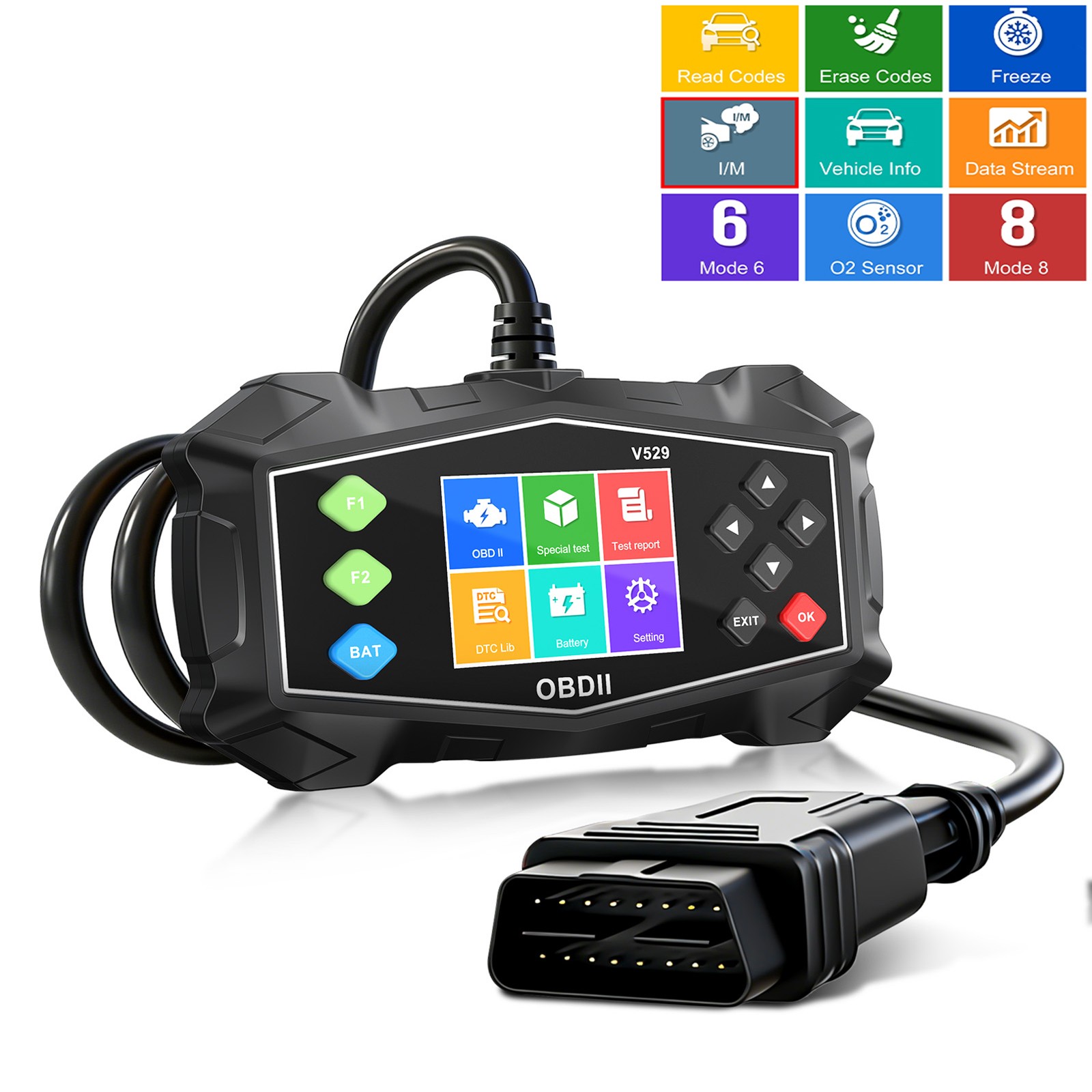All Systems OBD2 Scanner Code Reader Check Engine Fault Car Diagnostic Tool US