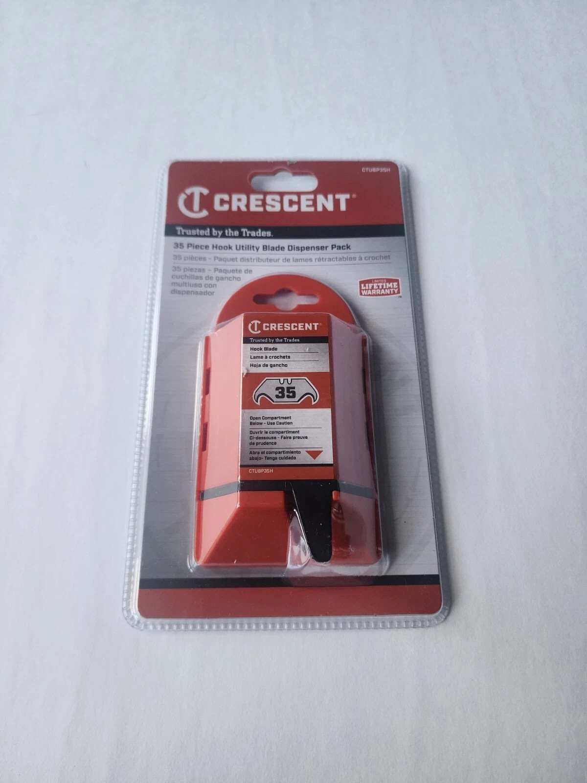 Crescent utility knife hook blades 35 piece dispenser