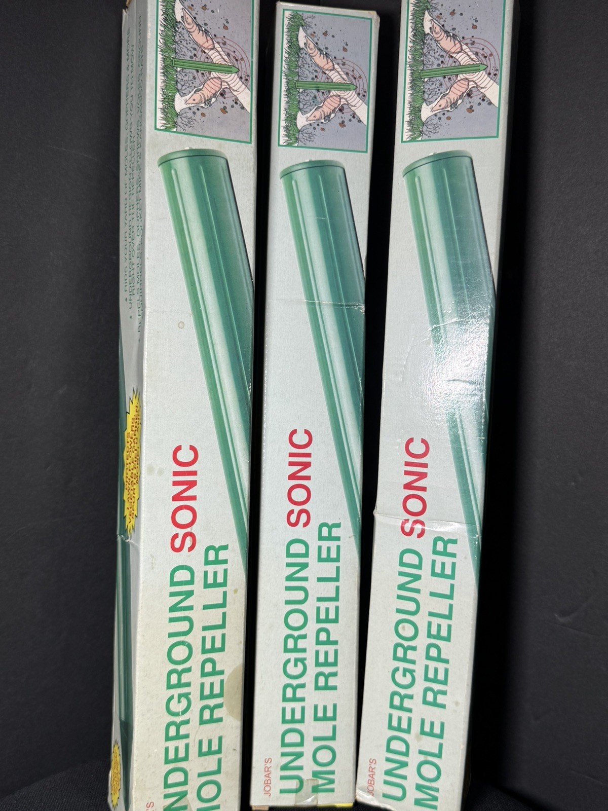 Jobar's Underground Sonic Mole/Gopher Repeller 3 total NOS