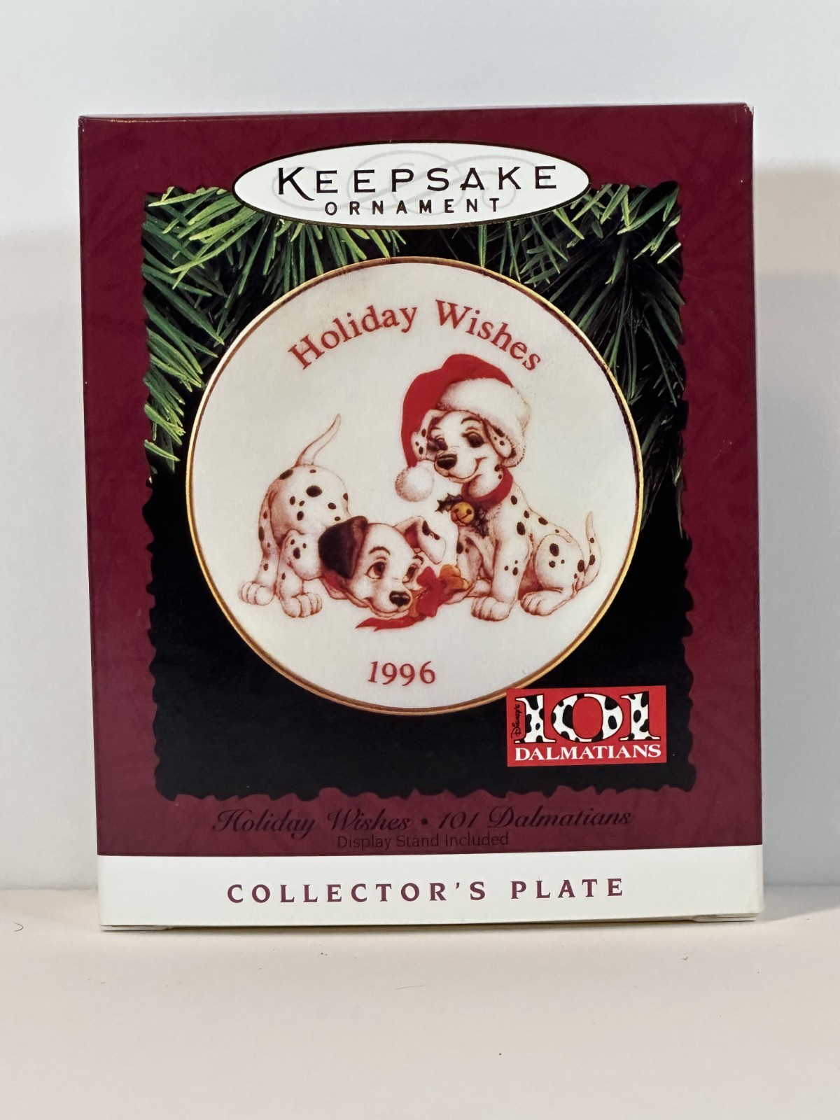 1996 Holiday Wishes 101 Dalmatians Hallmark Keepsake Ornament