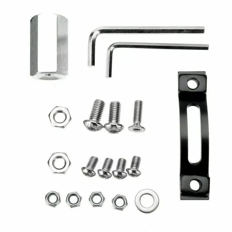 For Subaru WRX STI Front Bumper Tow Hook License Plate Relocator Bracket Mount