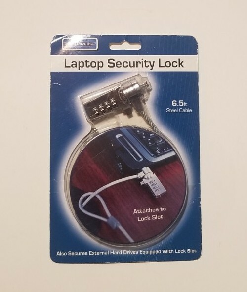 Laptop PC Computer Programmable Combination Security Cable Lock 6.5' Steel Cable