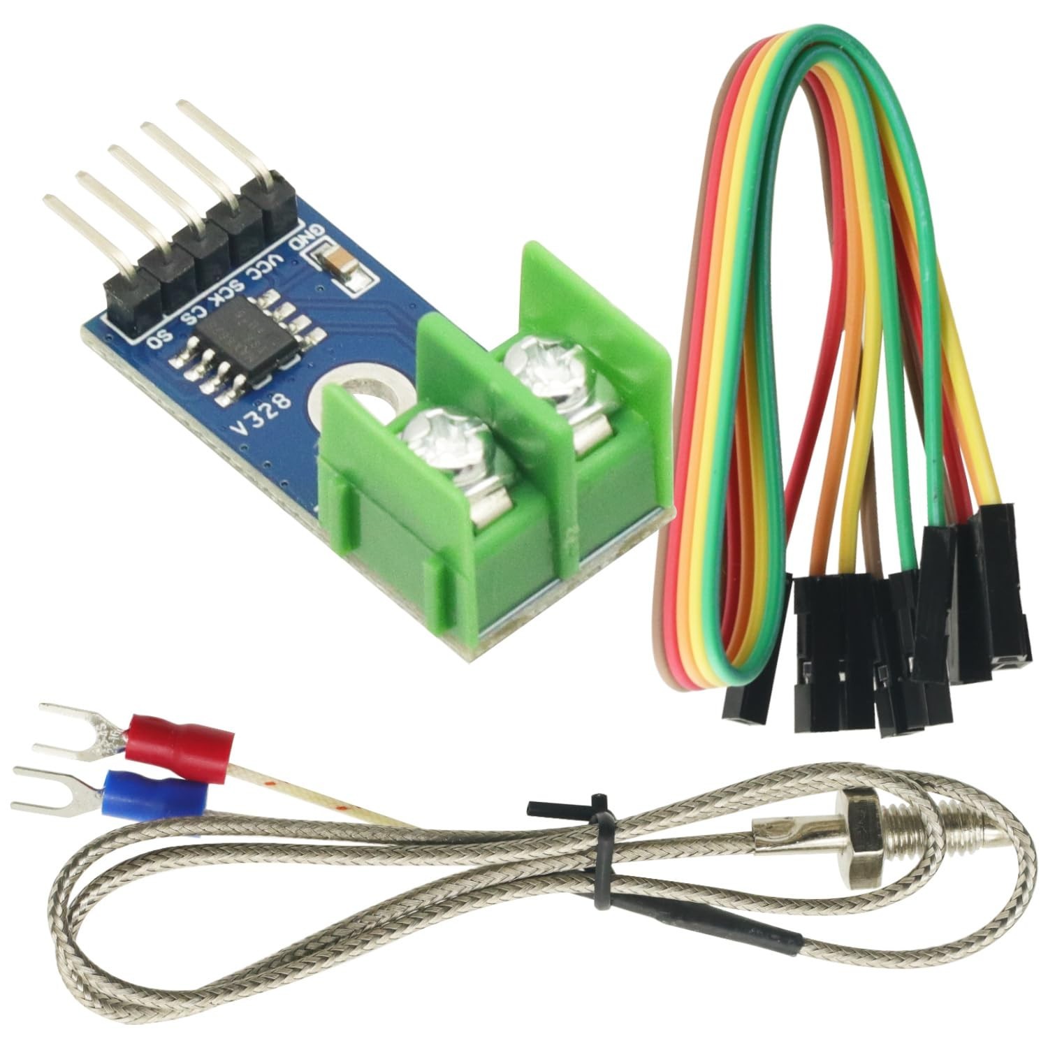 MAX6675 Module + K Type Thermocouple Thermocouple Sensor Temperature Degrees...