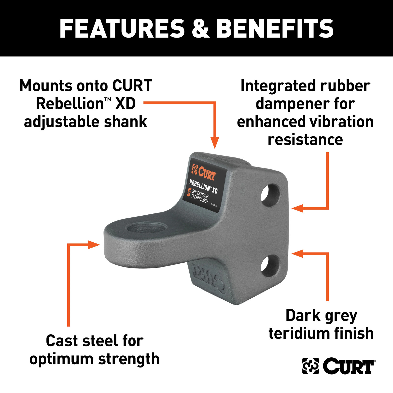 Curt-Replacement Rebellion XD Tongue Attachment