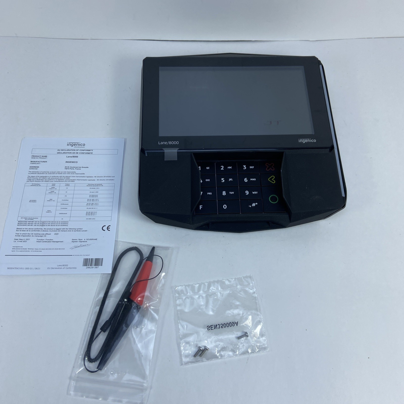 Ingenico Lane 8000 LAN800-USSCN30A Credit Card Terminal REPLACEMENT READ!