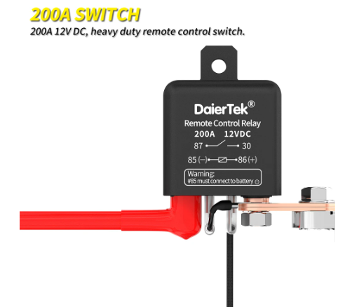 12V 200A Remote Control Battery Disconnect Switch-kill switch
