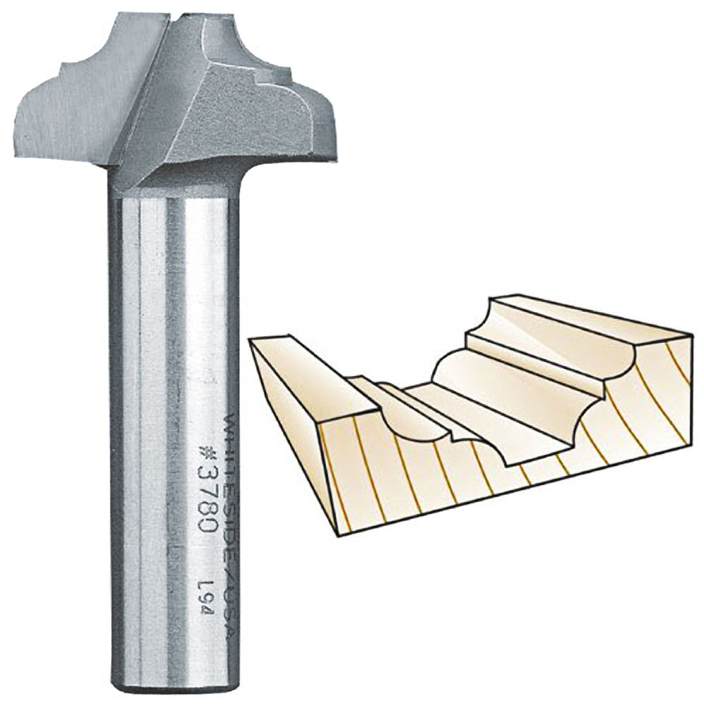 Whiteside Classical Flat Bottom Bit, 1/2 in. SH x 13/64 in. R