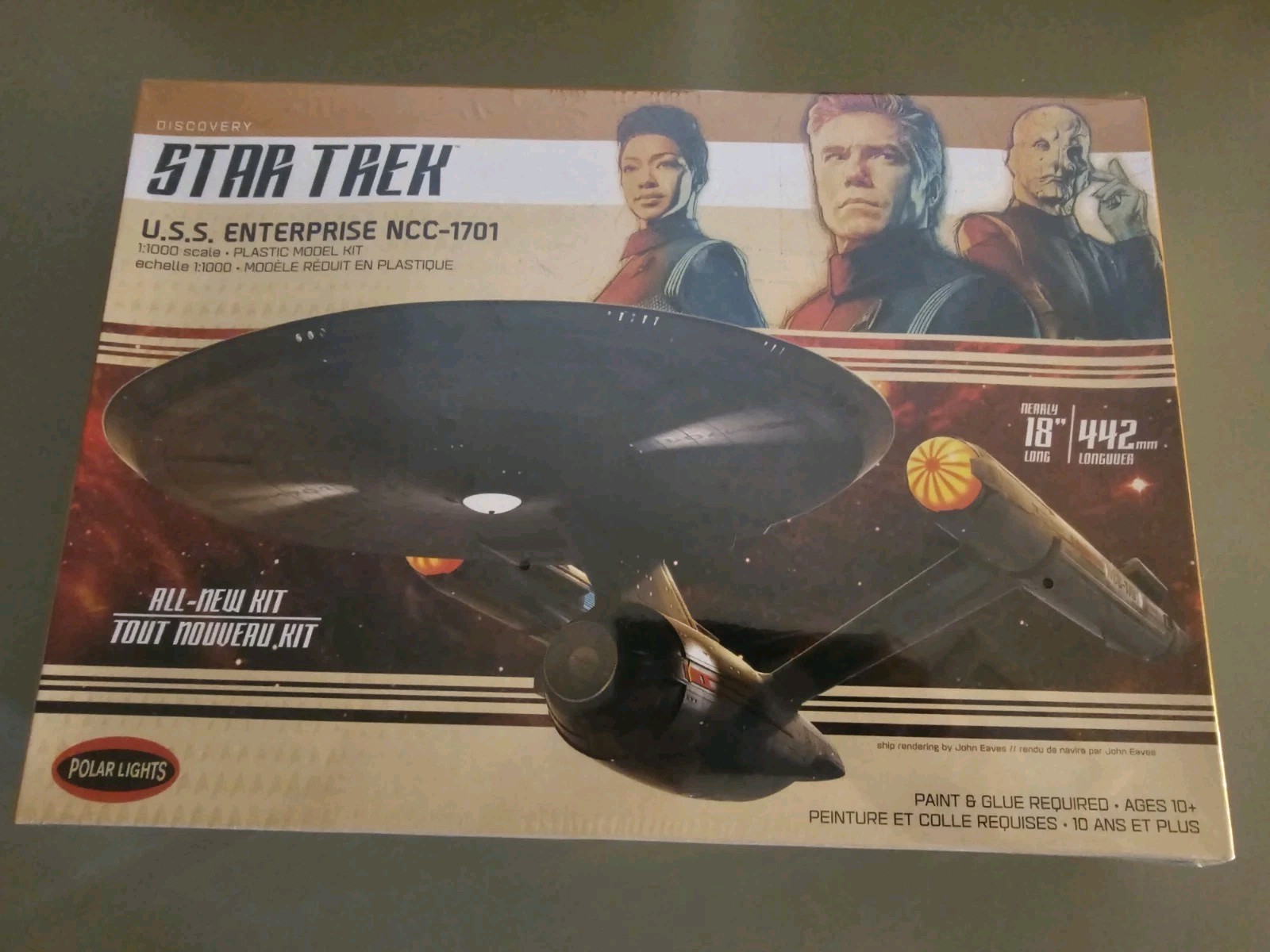 STAR TREK DISCOVERY- U.S.S Enterprise NCC-1701 Plastic Model Kit NEW