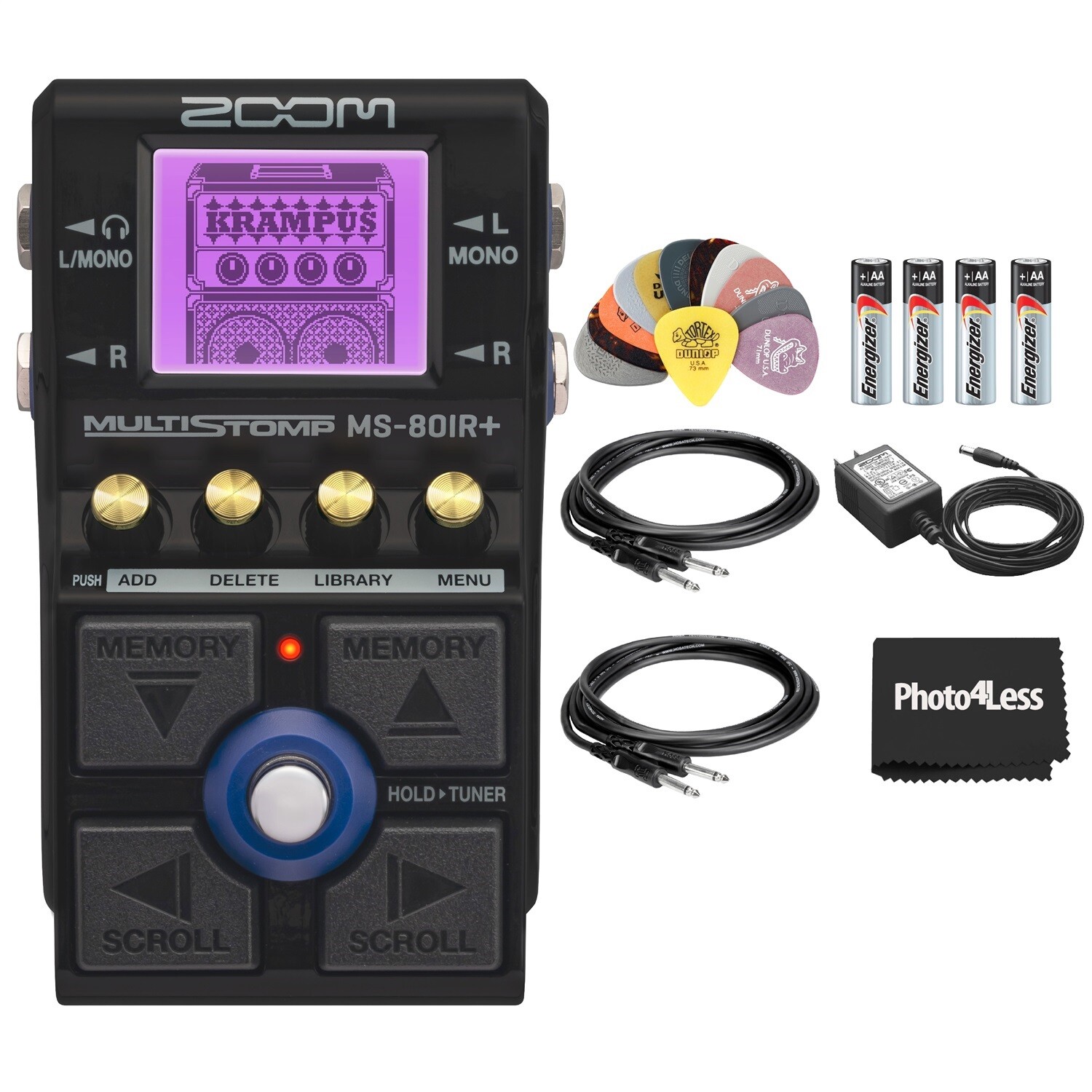Zoom MS-80IR+ Multistomp Multi-layer IR Pedal Bundle