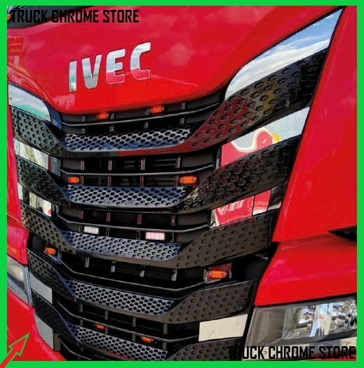 IVECO  S-WAY   Inside of Grill Edge   Chrome    Stainless Steel  16 Pieces.