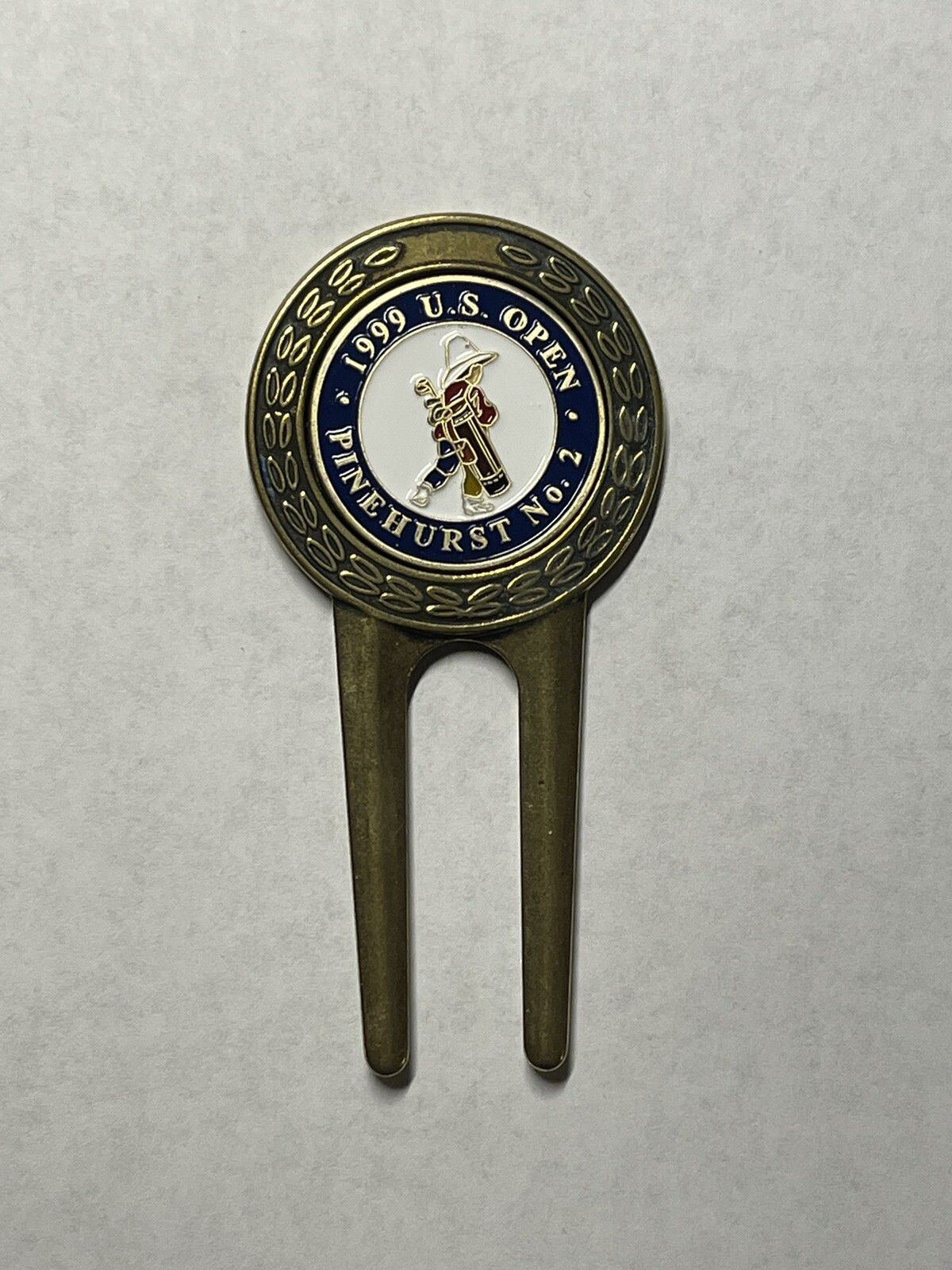 1999 U.S. Open Championship Divot Tool & 1" Coin Golf Marker - Payne Stewart