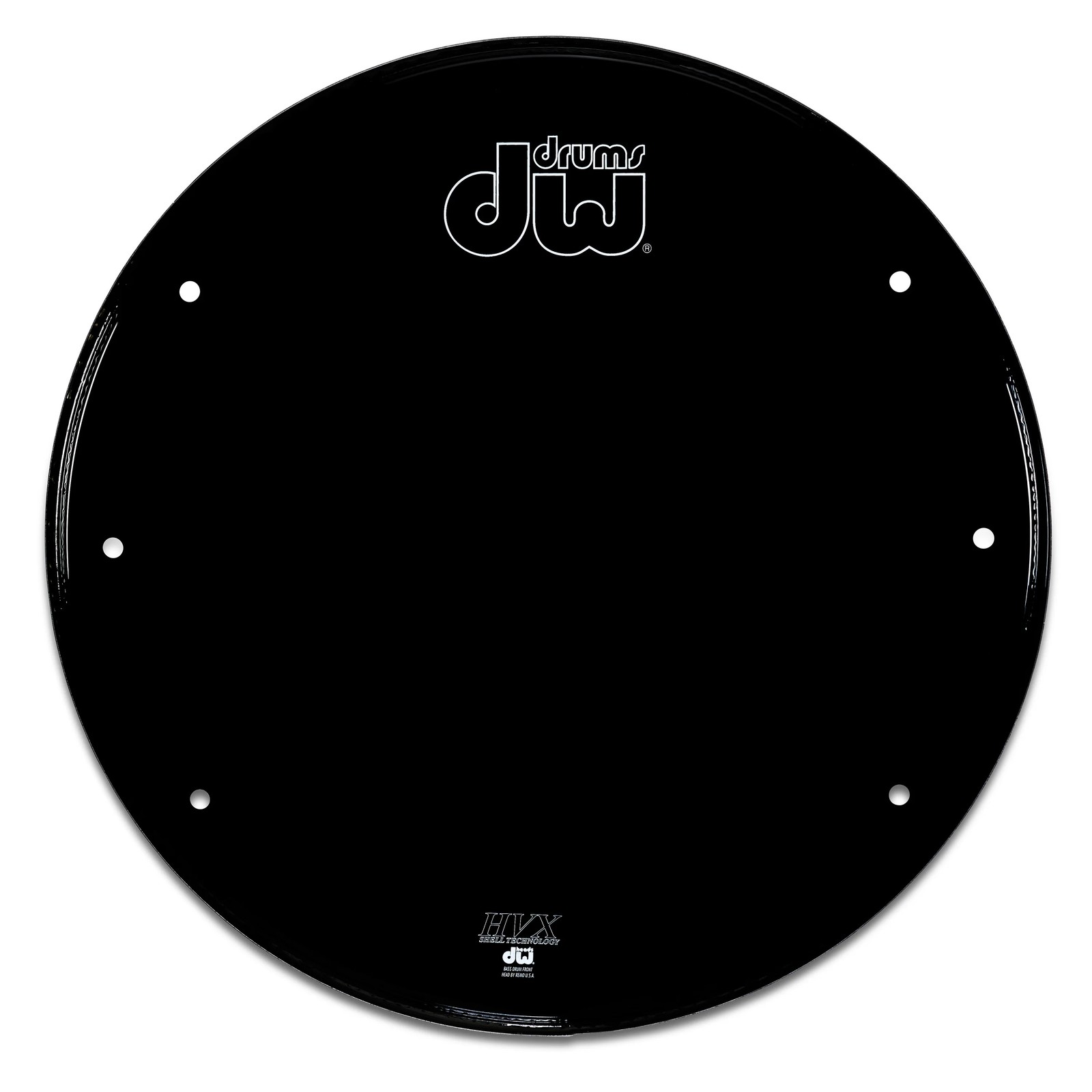 DW Gloss Black Performance HVX Bass Drum Head - 22"