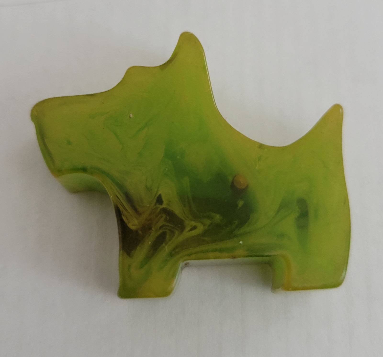 Vintage Bakelite Green Dog Pencil Sharpener